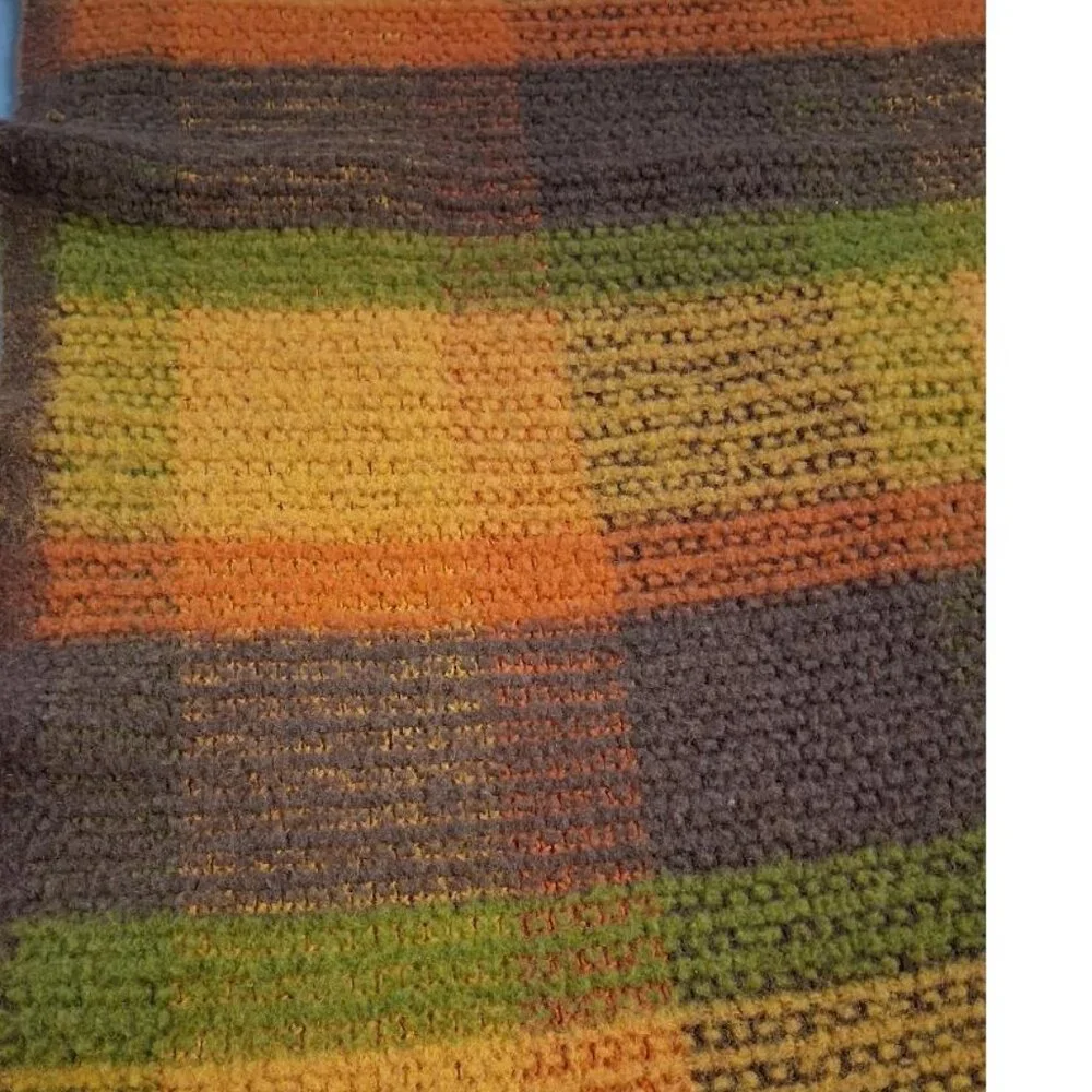 Vintage Fashion Manor Plaid Wool Blanket 60